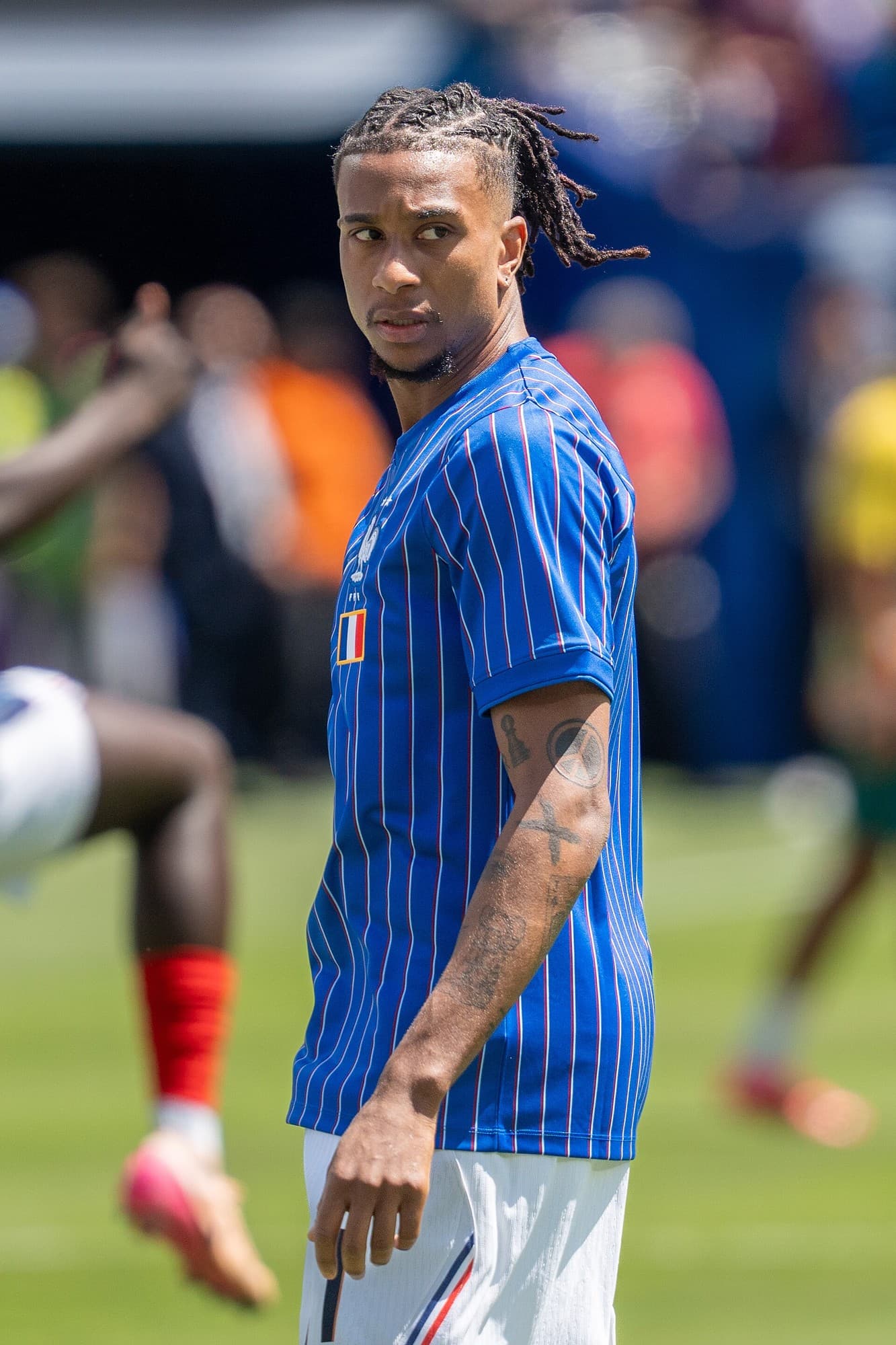 Michael Olise me fanellën blu të Francës në fushë, gjatë ndeshjes ndaj Senegalit më 16 qershor 2026.