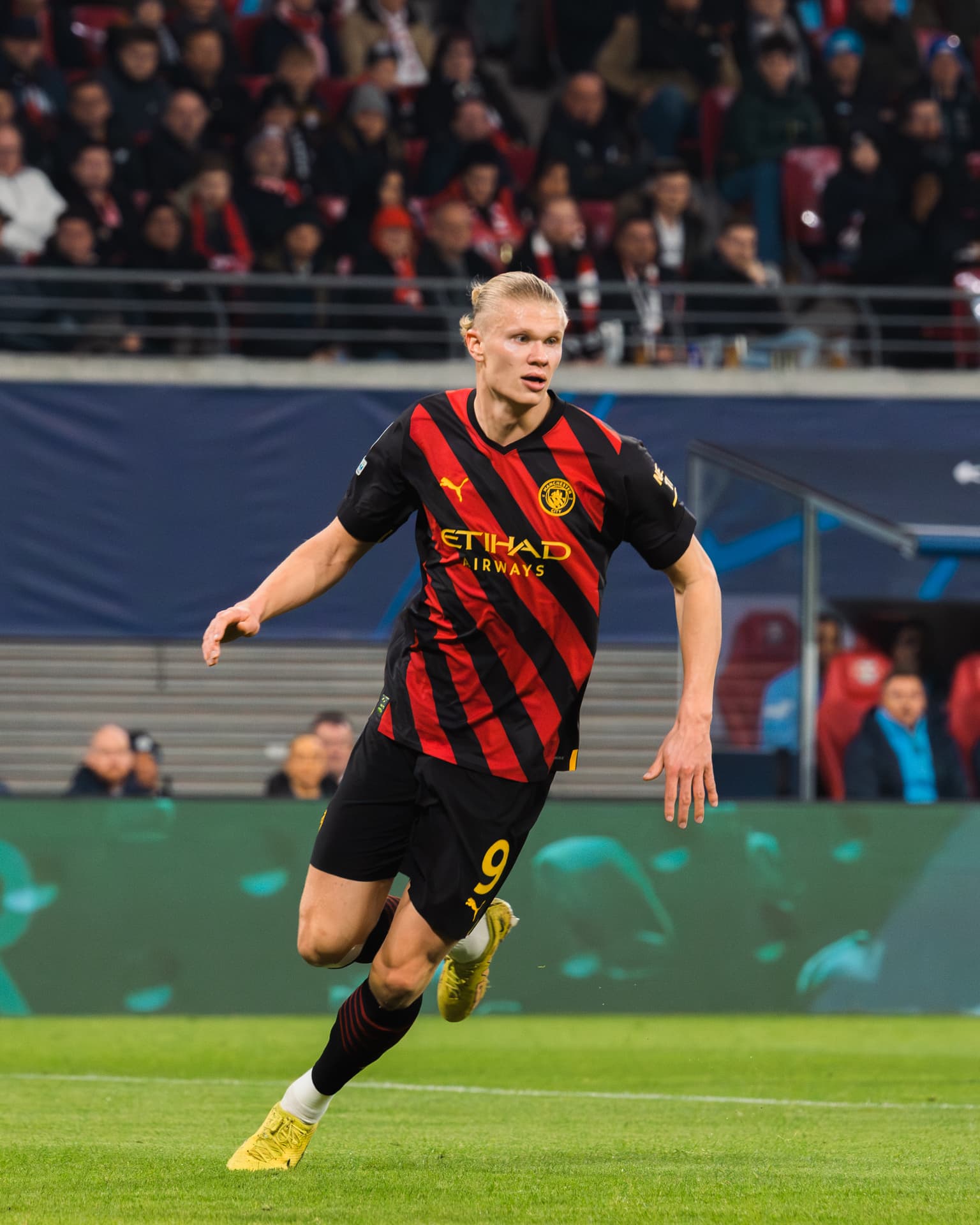 Erling Haaland me Manchester Cityn në shkurt 2023; fotografi arkivi